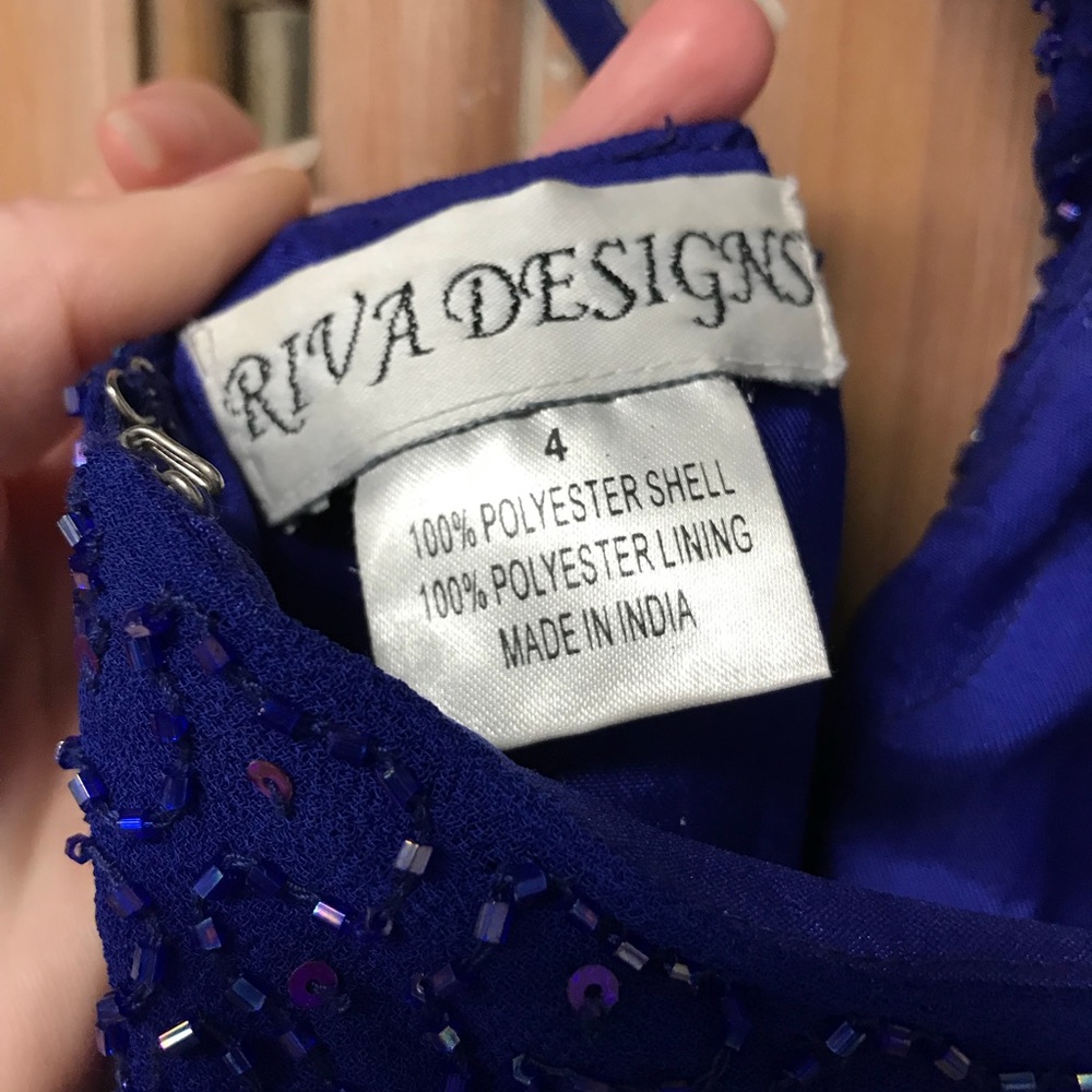 STUNNING Riva Designs Beaded Formal/Prom Dress - Picture 6 of 8